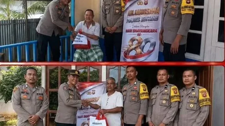Semarakkan HUT Bhayangkara ke-80, Polsek Kayan Hilir Laksanakan Anjangsana
