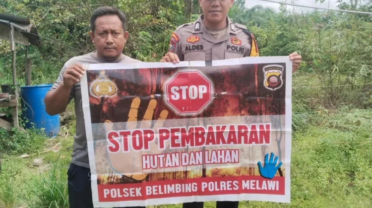 Polsek Sayan Ajak Masyarakat Jaga Hutan dari Karhutla