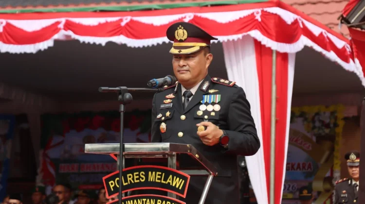 Polres Melawi Gelar Upacara Peringatan ke-80 Hari Bhayangkara Tahun 2026