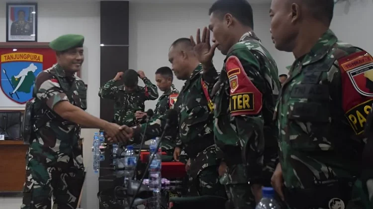 Purna Tugas Pamtas RI, Danrem 121/Abw Berikan Apresiasi dan Penghargaan