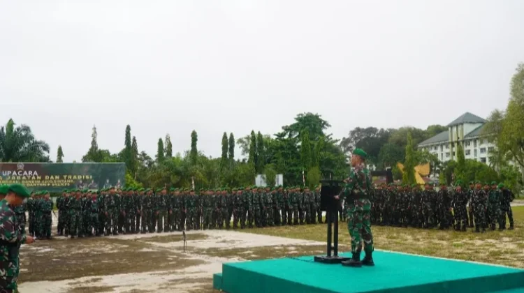 Kasrem 121/Abw :Prajurit dan PNS selalu Bersyukur, Disiplin dan Pelihara Fisik
