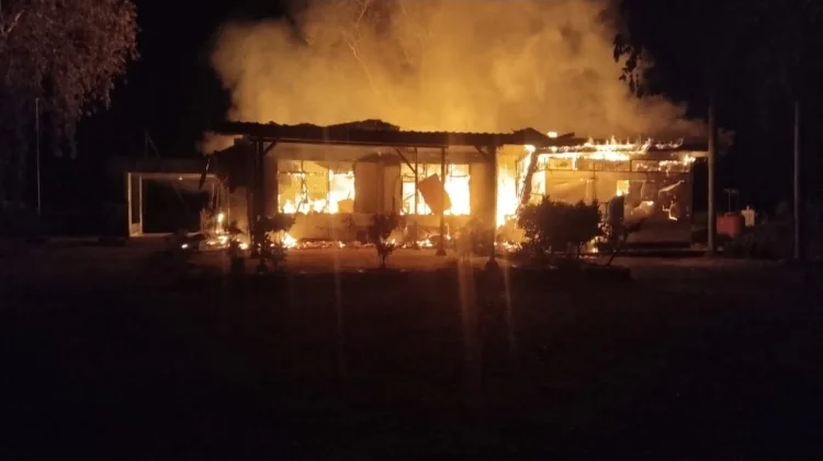 Kantor PT KSP Agro Kalimantan Sanggar Pusaka di Desa Maboh Permai Hangus Terbakar