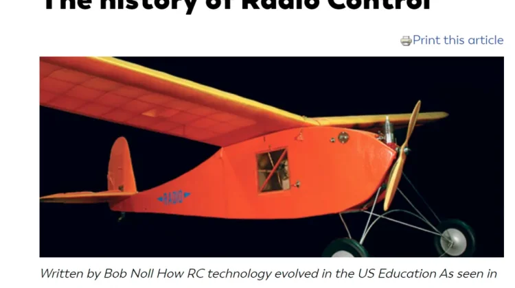 Mengenal Sejarah Radio Control