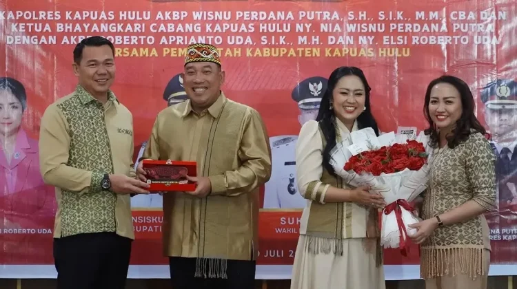 Kenal Pamit Kapolres Kapuas Hulu, Bupati Harapkan Sinergi Pembangunan Daerah