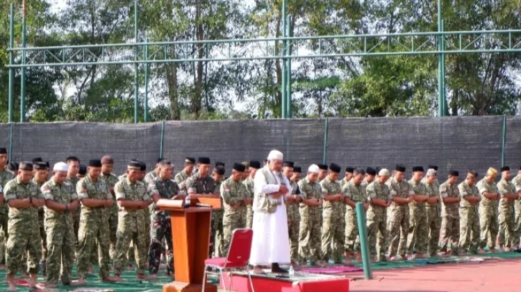 Korem 121/Abw Adakan Sholat Istisqa, Minta Hujan Atasi Kondisi Kekeringan