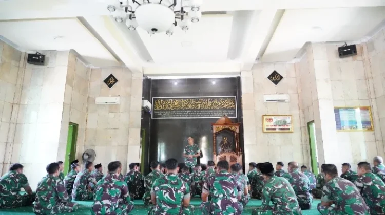 Mohon Kelancaran Latihan Operasi Terintegrasi, Korem 121/Abw Gelar Doa Bersama