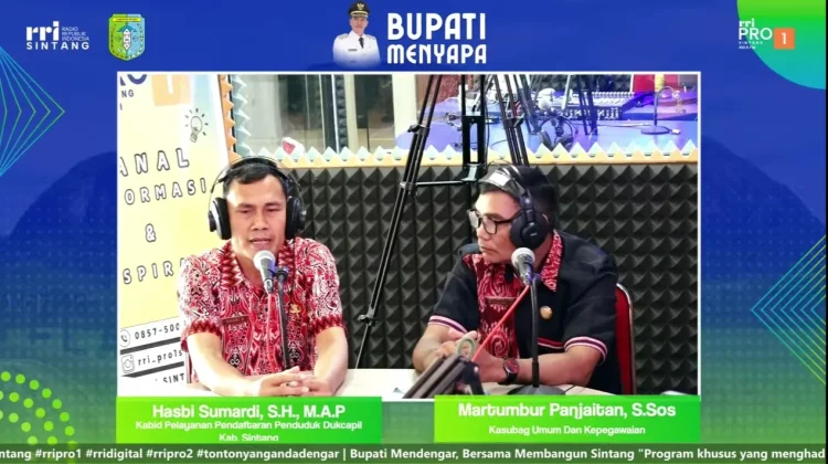 Disdukcapil Sintang Gencarkan Target Pemenuhan Kartu Identitas Anak