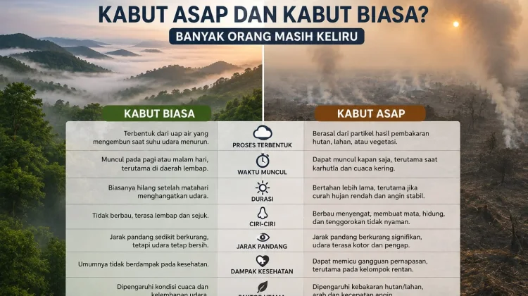 Apa Bedanya Kabut Asap dan Kabut Biasa?