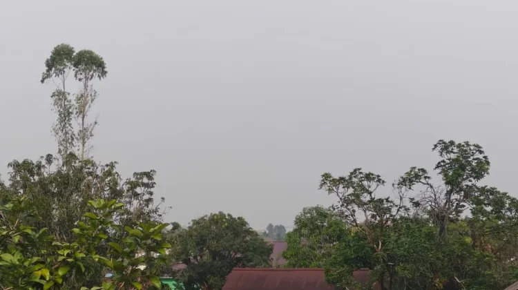 Kabut Asap, Curah Hujan di Sintang Masih Rendah