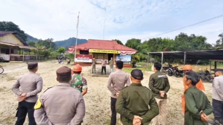 Cegah Karhutla, Polsek Embaloh Hulu Perkuat Sinergi Lintas Sektor