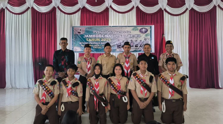Pramuka SMPN 1 Binjai Hulu Wakili Sintang di Jamnas XII 2026