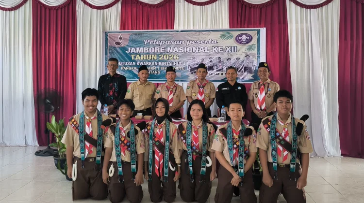 Enam Siswa ke Jamnas XII 2026, Sejarah Baru Pramuka SMPN 1 Binjai Hulu