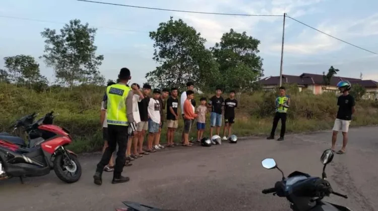 Polres Melawi Hunting, Tertibkan Knalpot Brong