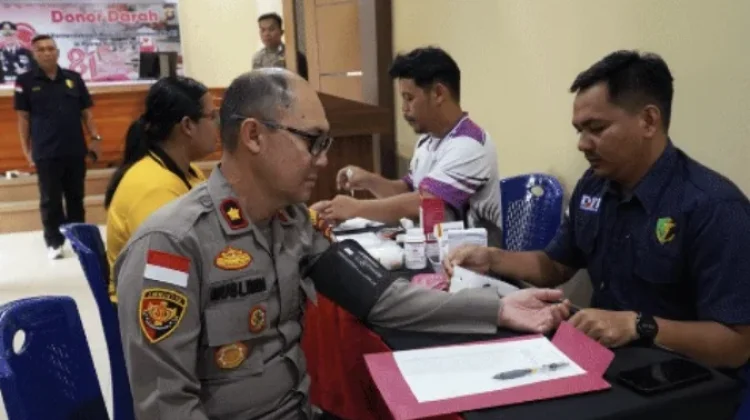 Polres Kapuas Hulu Gelar Donor Darah