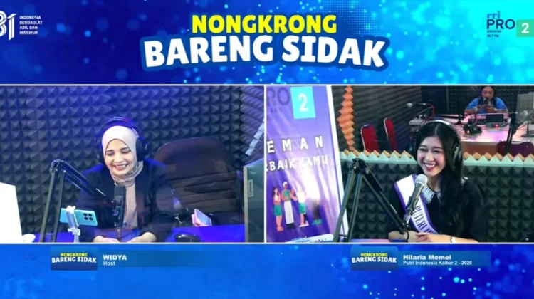 Bukan Sekadar Mahkota, Hilaria Memel berbagi Inspirasi di Pro2 RRI Sintang