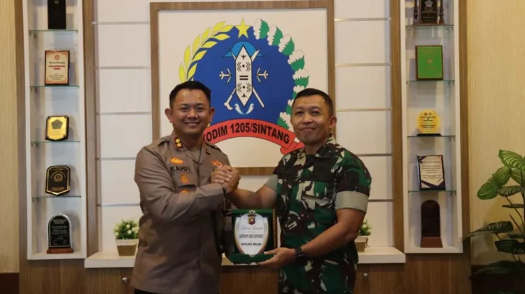 Kapolres Melawi Perkuat Sinergitas TNI-Polri Bersama Kodim 1205/Sintang