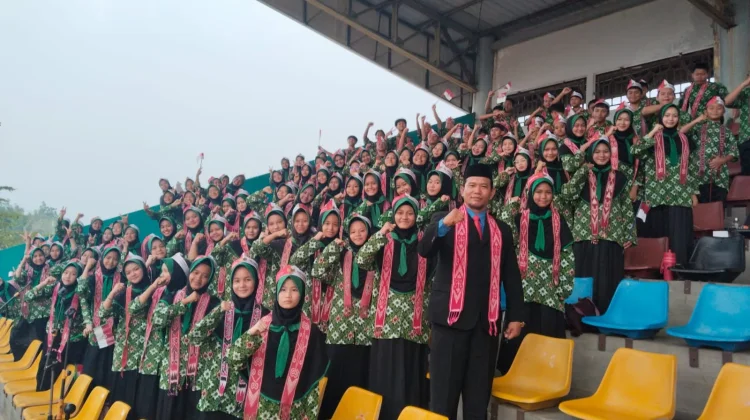 Tim Aubade Upacara Peringatan HUT Kemerdekaan Republik Indonesia Tampil Memukau