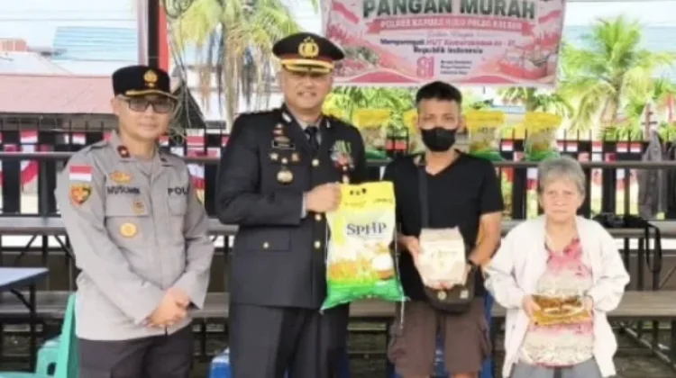 Polres Kapuas Hulu Gelar Gerakan Pangan Murah, Sediakan 2 Ton Beras SPHP