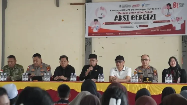Kampanye GERMAS di Badau, Wabup Sukardi Dorong Masyarakat Hidup Sehat