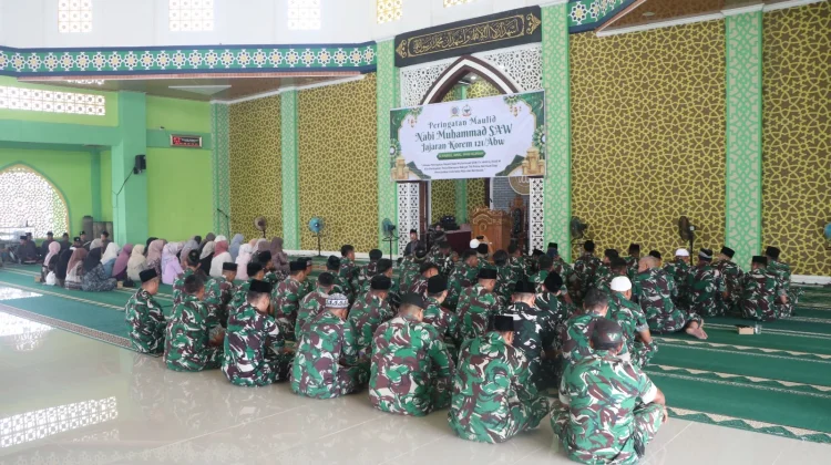 Korem 121/ABW Gelar Peringatan Maulid Nabi Muhammad SAW