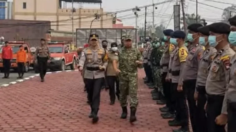 Apel Gelar Pasukan Operasi Kontingensi Aman Nusa II Karhutla Kapuas 2026