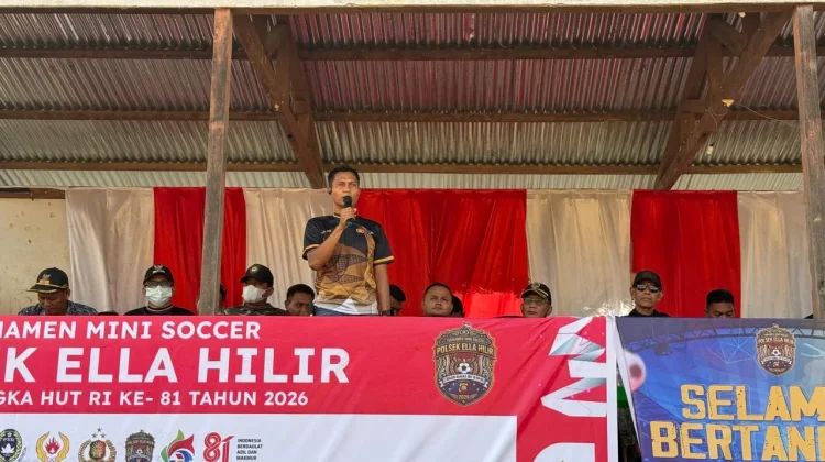 Kapolsek Ella Hilir Buka Open Turnamen Bola Mini Soccer