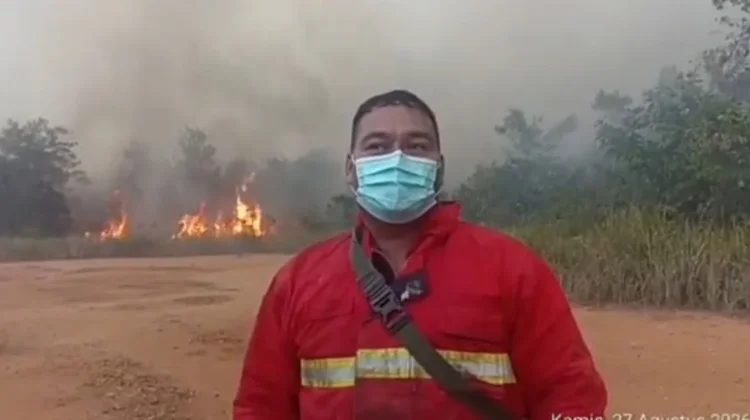 Karhutla Rawa Mambok Membesar, Sumber Air Terbatas