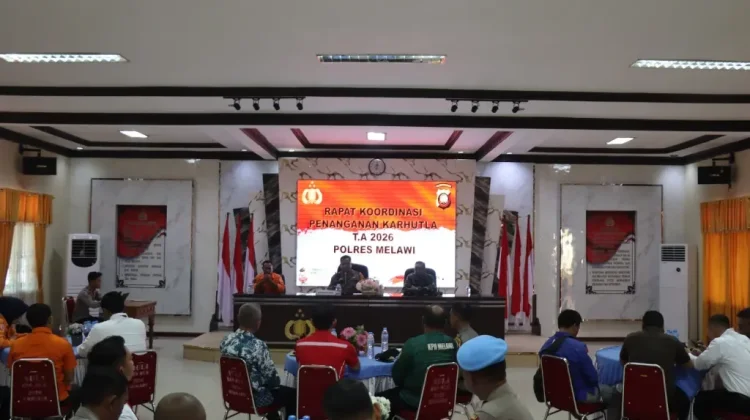 Waka Polres Melawi Tekankan Koordinasi dan Sinergi dalam Penanganan Karhutla