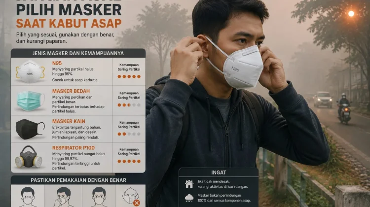 Jangan Asal Pilih Masker saat Kabut Asap