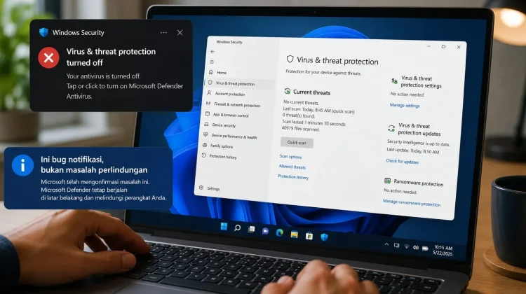 Defender Bilang Antivirus Mati, Padahal Masih Aktif? Ini yang Terjadi di Windows 11