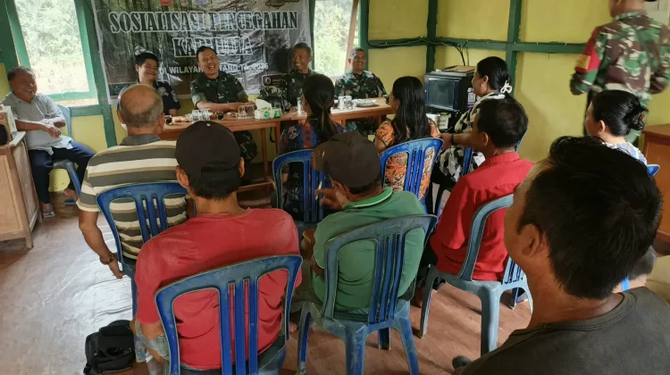 Tim Mabes TNI Ajak Warga Ambalau Cegah Karhutla