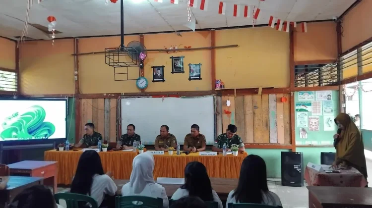 TNI Ajak SMPN 1 Kayan Hilir Tumbuhkan Kesadaran Jaga Lingkungan