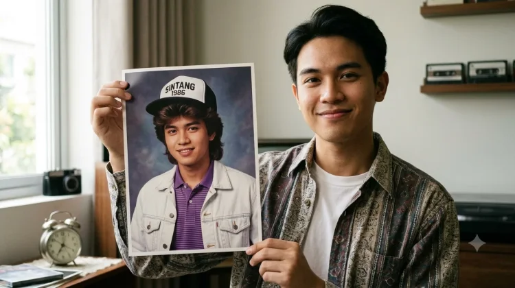 Demam Retro Melanda Sosmed, Warganet Ramai Edit Foto Gaya 80-an Gunakan AI