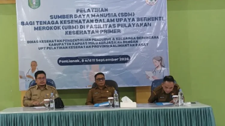 Dinkes Kapuas Hulu Gelar Pelatihan Bagi Nakes dalam Berhenti Merokok