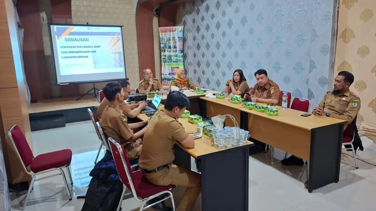 Disperindagkop UKM Sintang Perkuat Tata Kelola Arsip Berbasis Digital