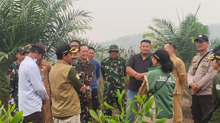 Satgas Karhutla TNI Buka Lahan Demplot Pupuk Organik di Kayan Hilir