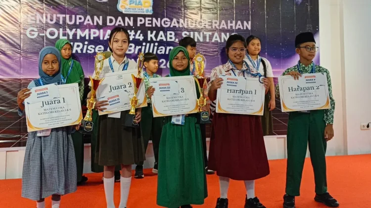 Belasan Siswa Terbaik G-Olympiad Sintang Lanjut ke Tingkat Provinsi