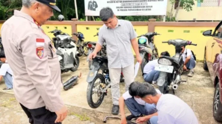 Polsek Putussibau Selatan Tertibkan Knalpot Brong Dikalangan Pelajar
