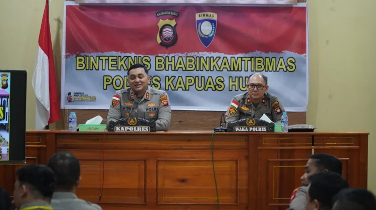 Polres Kapuas Hulu Perkuat Peran Bhabinkamtibmas lewat Binteknis Personel