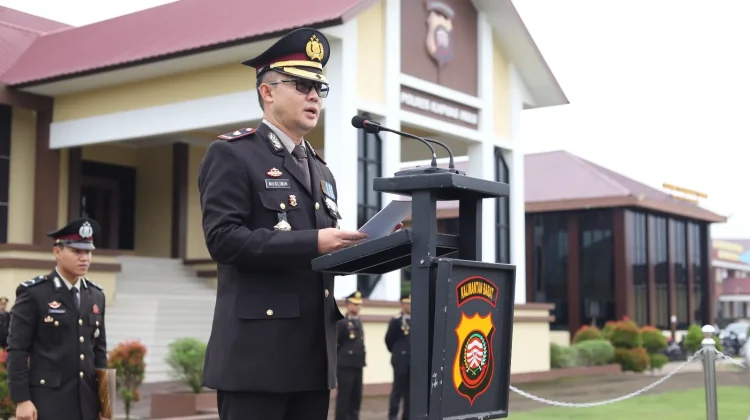 Upacara Hari Kesaktian Pancasila, Polres Kapuas Hulu Tekankan Soliditas Personel