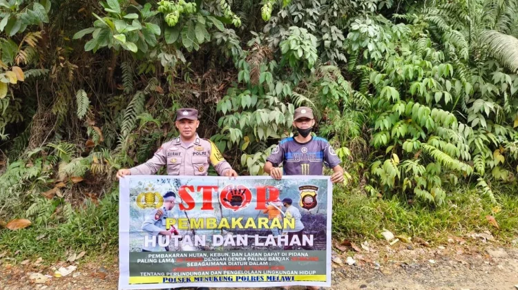 Polres Melawi Ajak Masyarakat Cegah Karhutla