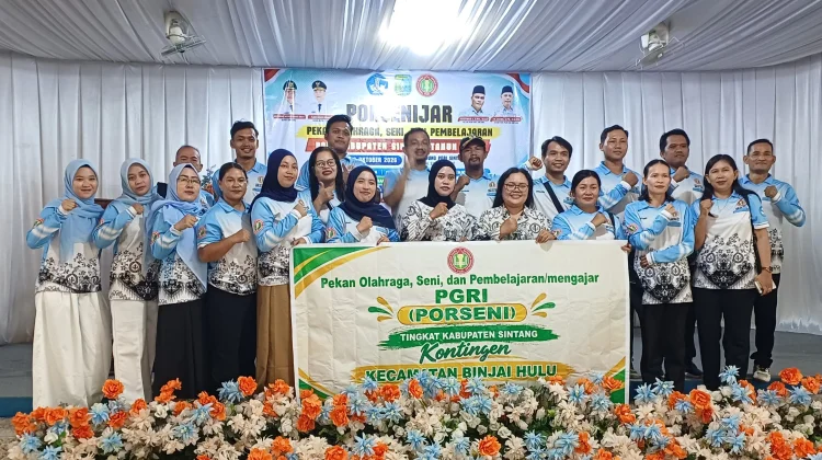 Kontingen Binjai Hulu Tampil di Porsenijar PGRI Sintang 2026