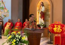 Bupati Sintang Sampaikan Pesan Imlek
