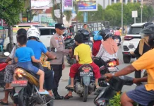 Polres Sintang Plotting Personel Pengamanan Pasar Juadah