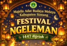 Lestarikan Tradisi Daerah,MABM Sintang Menggelar Festival Ngeleman