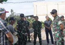 Danrem 121/Abw Tinjau Progres Gerai KDKMP di Sungai Pinyuh dan Anjungan