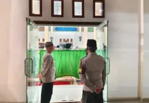Polsek Binjai Lakukan Pengamanan Ibadah Tarawih