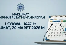 Muhammadiyah Resmi Tetapkan Idulfitri 20 Maret 2026