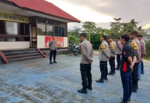 Polsek Nanga Taman Lakukan Pengamanan Idul Fitri