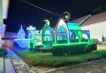 Lomba Mobil Hias Semarakkan Pawai Takbir Keliling Kecamatan Binjai Hulu 1447 H